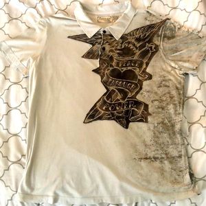Vintage Salvage Peace through Power Shirt